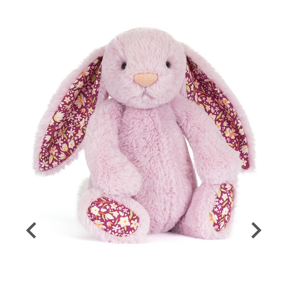 NWT Authentic Jellycat Thistlepop Blossom Luxe Bunny